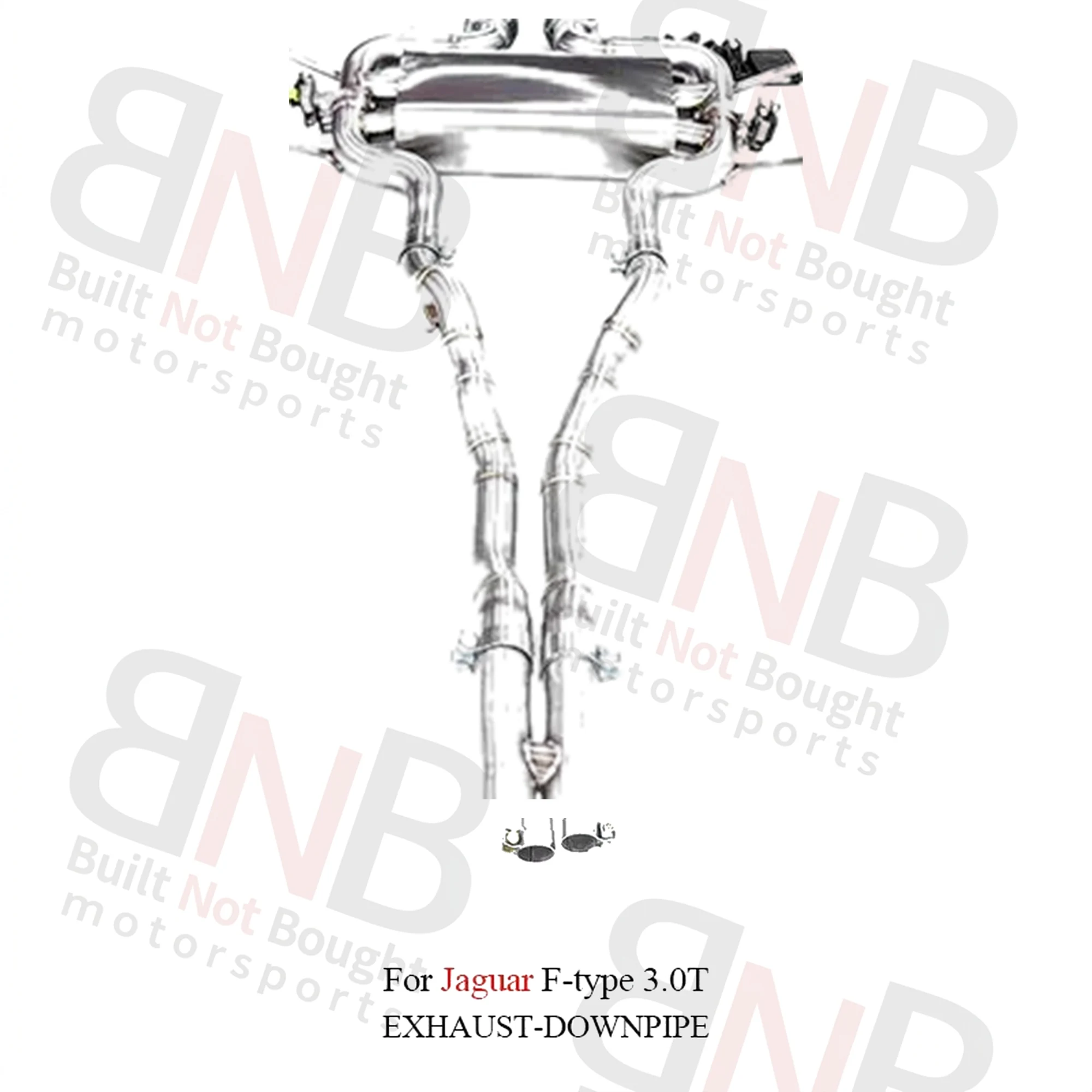 BNB Valvetronic Exhaust for Jaguar F-Type 3.0T Bright