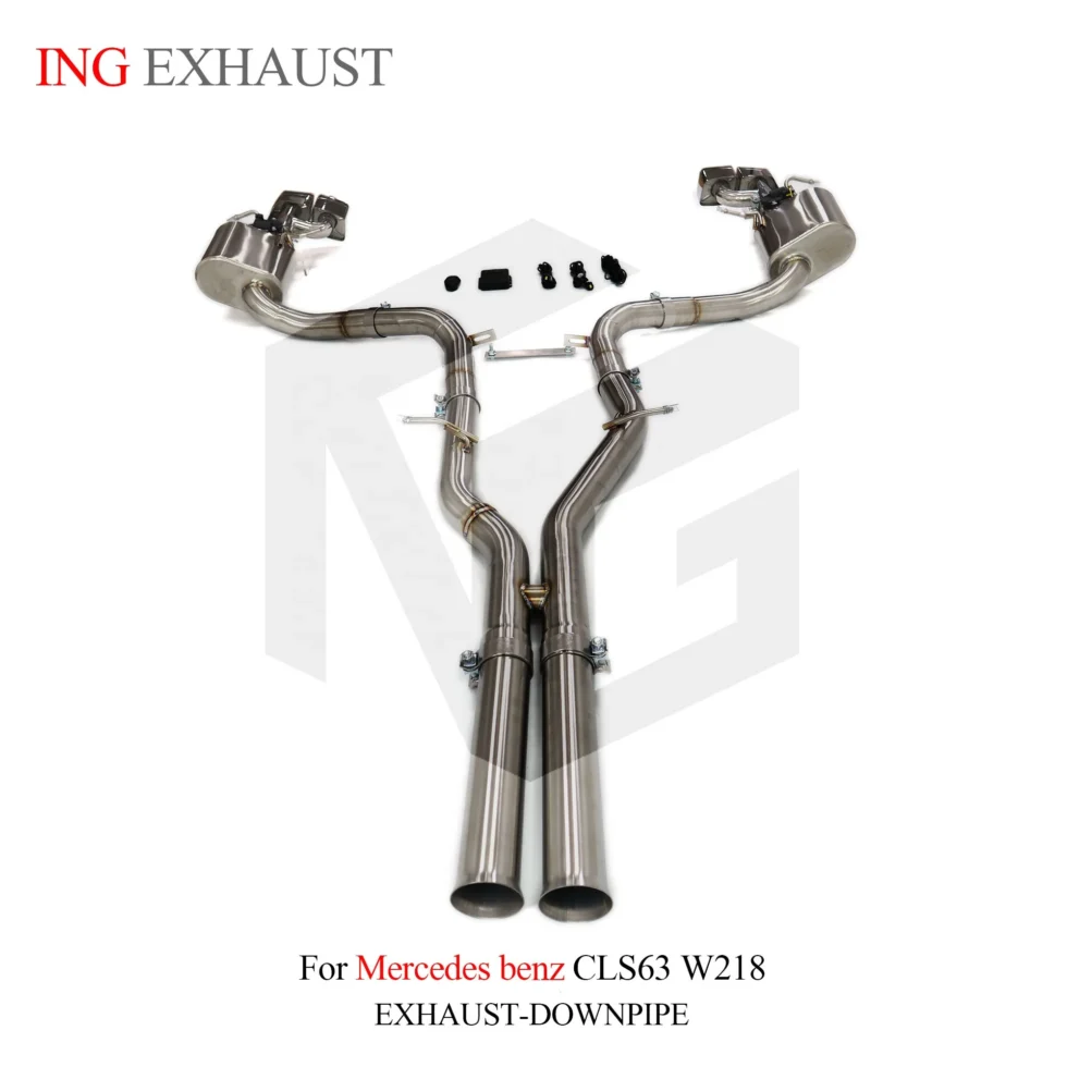 BNB Titaniumz Catback Exhaust for Mercedes CLS63 W218 120x50x40 Silvery