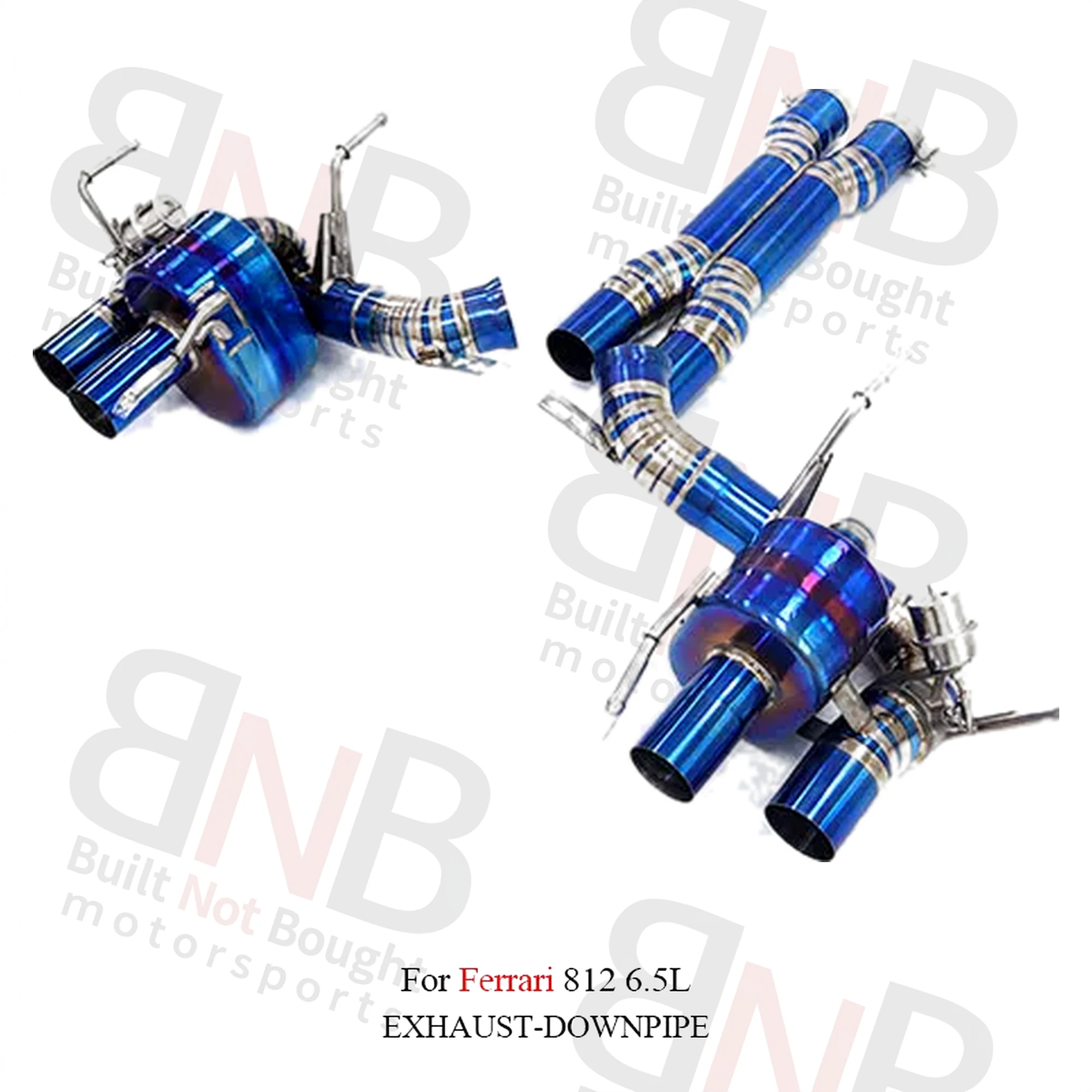 BNB Titaniumz Titanium Valvetronic Exhaust Catback Ferrari 812 Superfast 6.5L
