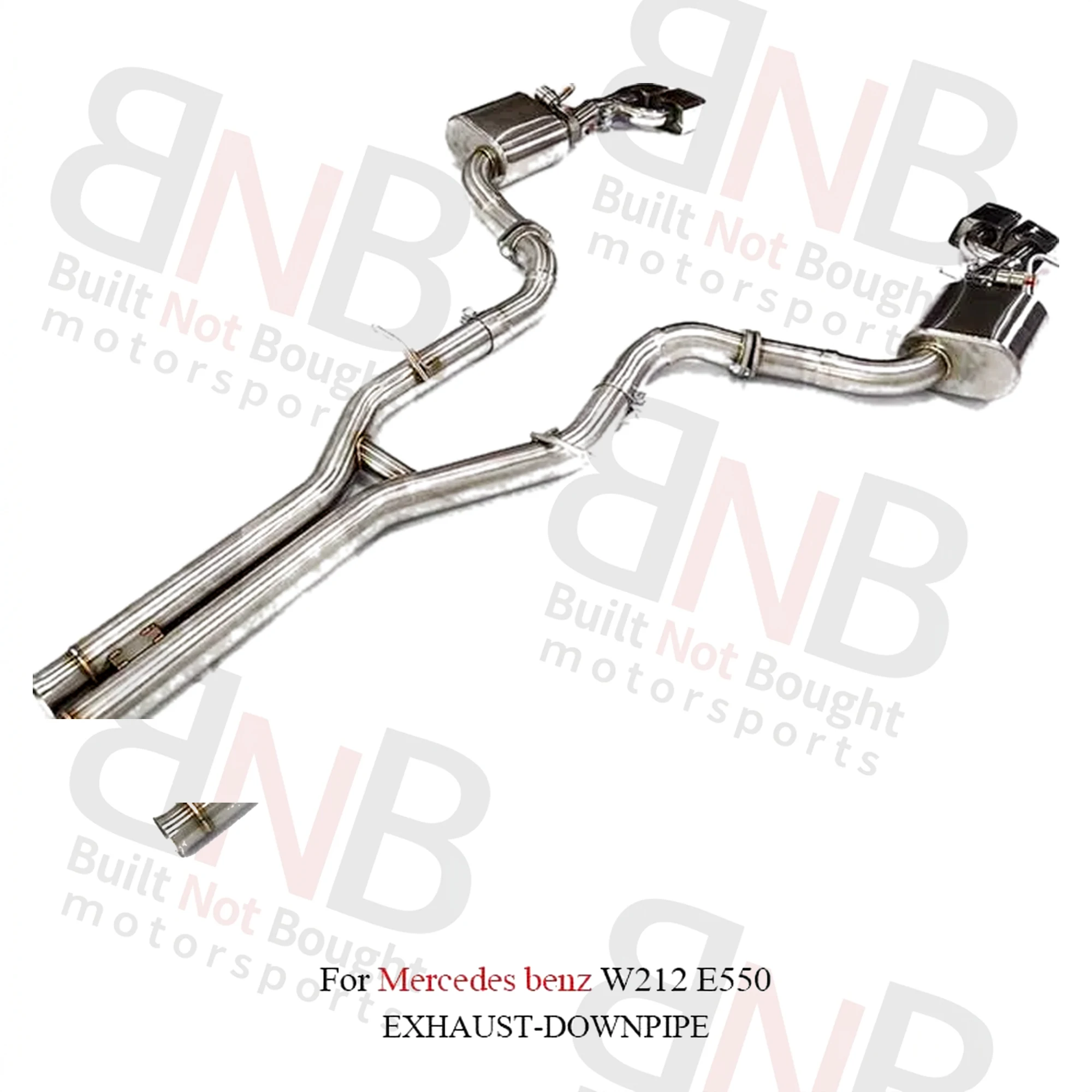 BNB Titaniumz Stainless Steel Catback Exhaust for Mercedes E550 W212 3in