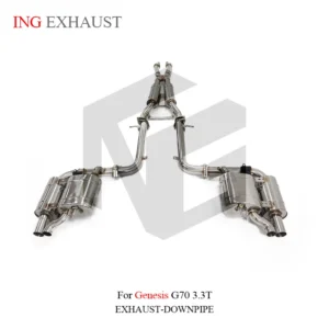 BNB Titaniumz Catback Exhaust for Genesis G70 3.3T Valve