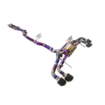 BNB Nissan GTR R35 Titanium Valved Muffler Exhaust System Purple