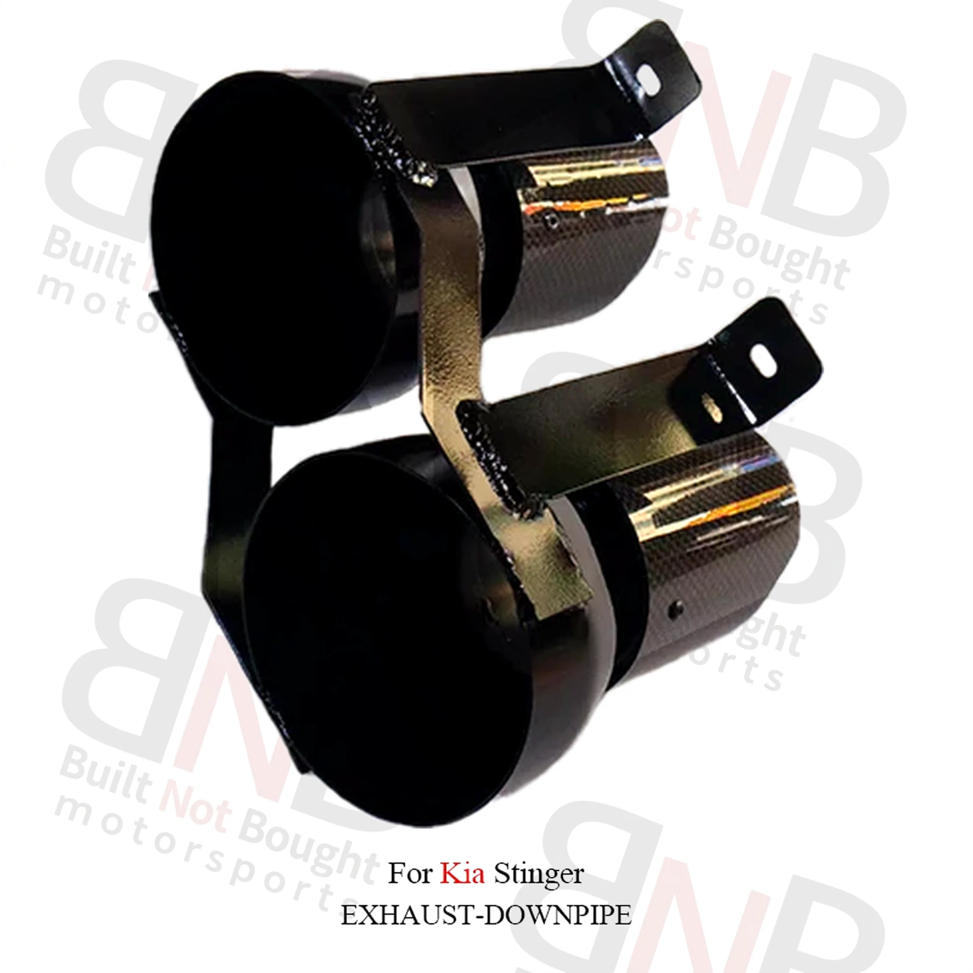 BNB BNB Titaniumz Exhaust System Stainless Steel for Kia Stinger Silvery 80x40x30