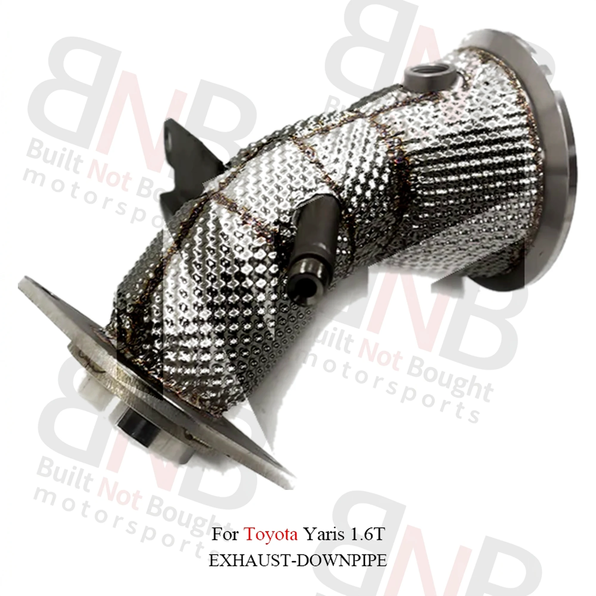 BNB Titaniumz High Flow Downpipe Exhaust Heat Shield Toyota Yaris 1.6T