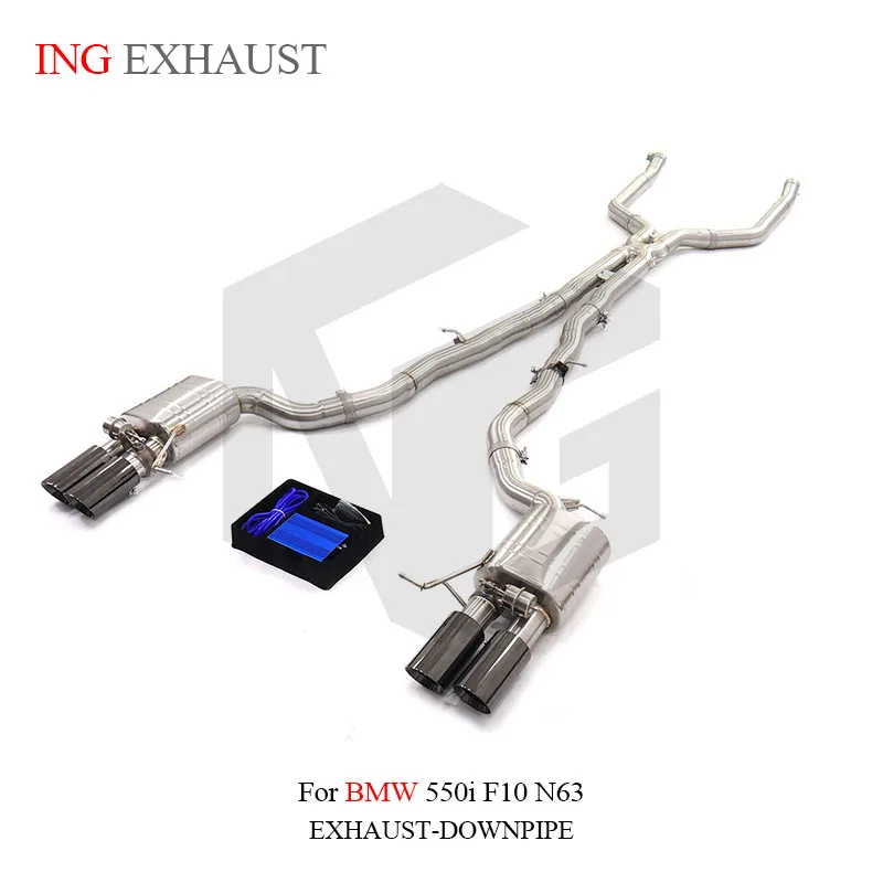 BNB Titaniumz Catback Exhaust System for BMW 550i F10 N63 Stainless Steel