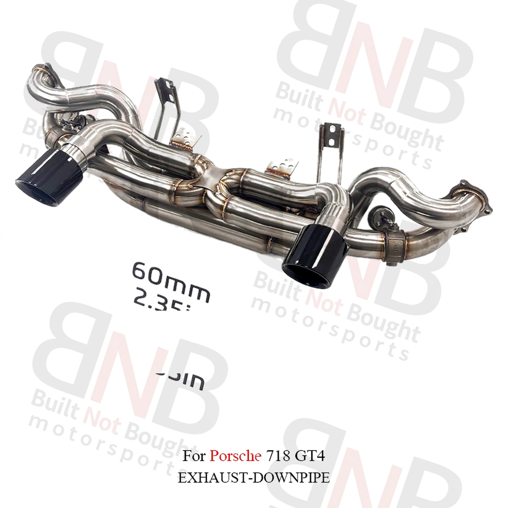 BNB Titaniumz Stainless Catback Exhaust Valves Porsche 718 GTS GT4 4.0T
