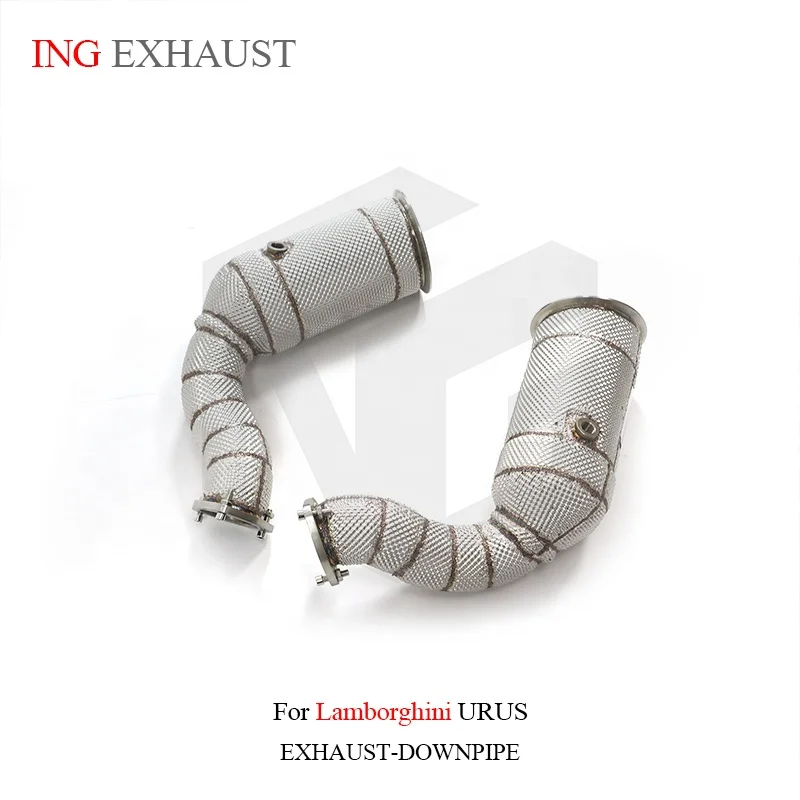 BNB Titaniumz Exhaust Downpipe for Lamborghini Urus 2012+ 4.0T V8 With Cat Silver