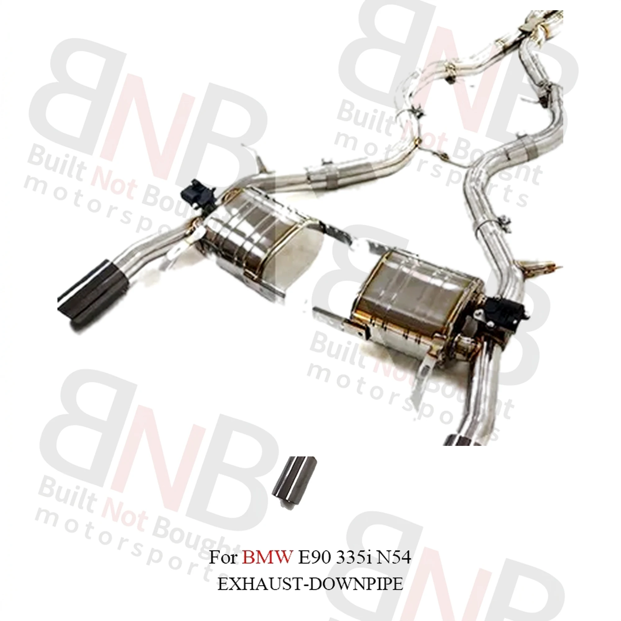 BNB Catback Exhaust System SS304 for BMW E90 335i N54 Slivery