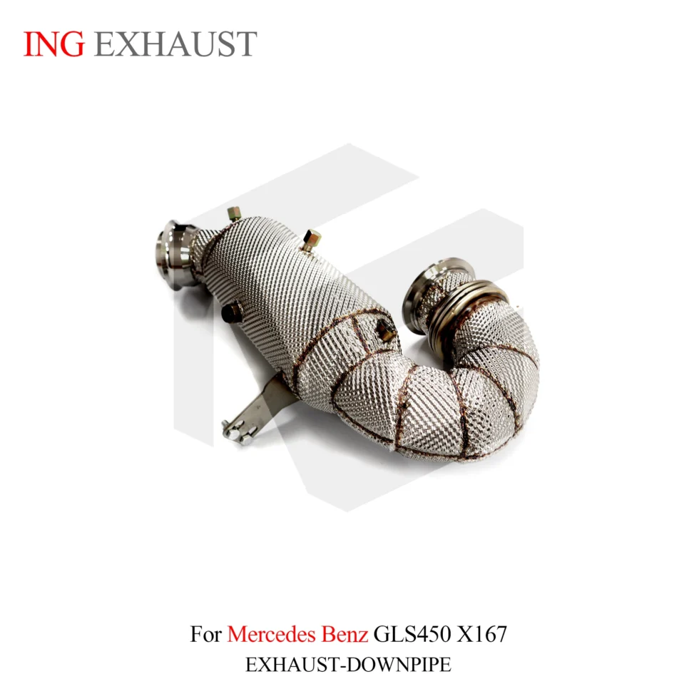 BNB Titaniumz Stainless Steel Exhaust Downpipe for Mercedes GLS450 X167