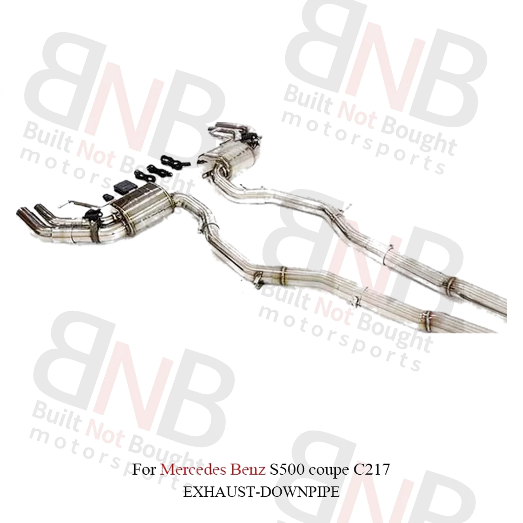 BNB Titaniumz Stainless Steel Exhaust Catback 1.5mm for Mercedes S500 C217