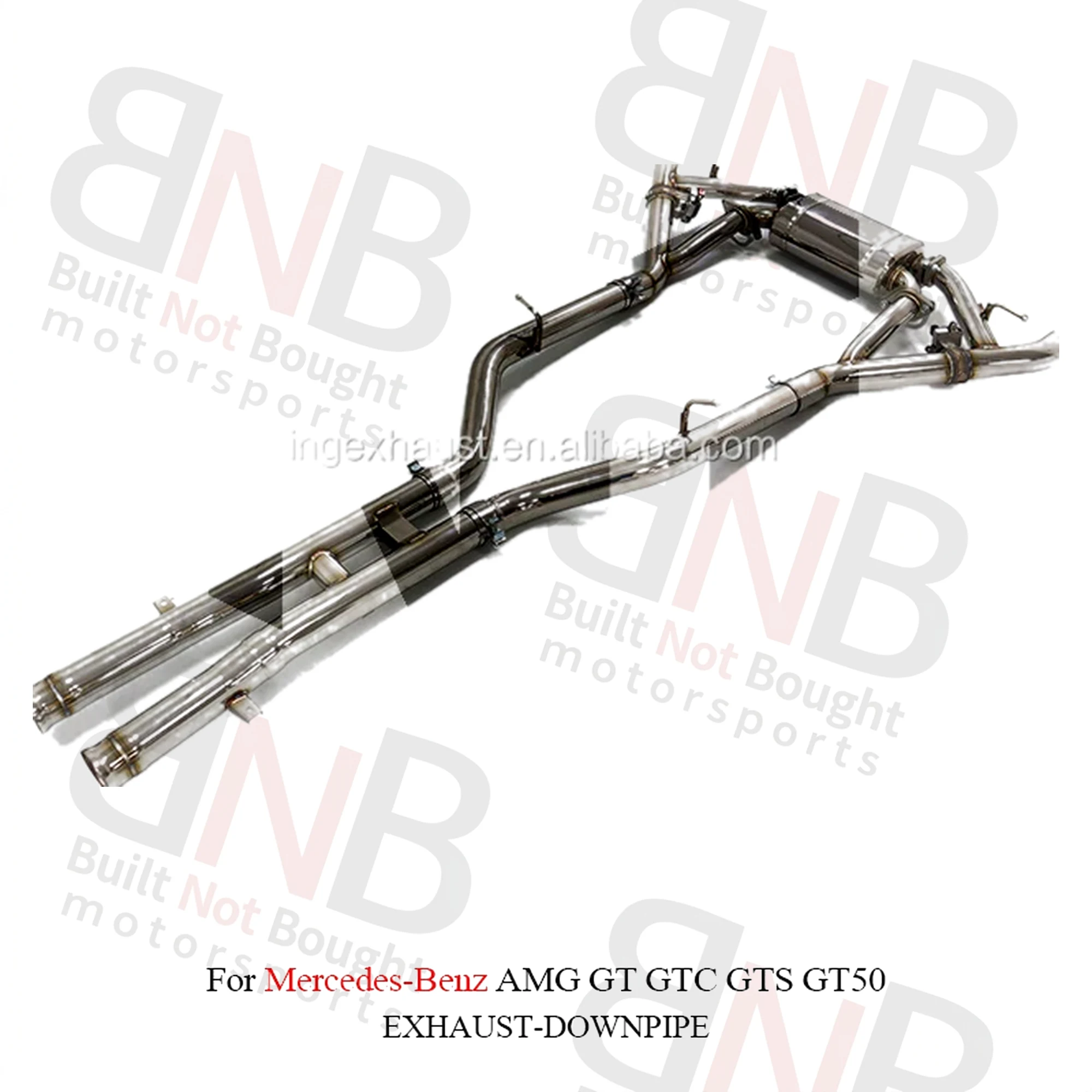 BNB Titaniumz Stainless Steel Valvetronic Catback Exhaust for Mercedes AMG GT