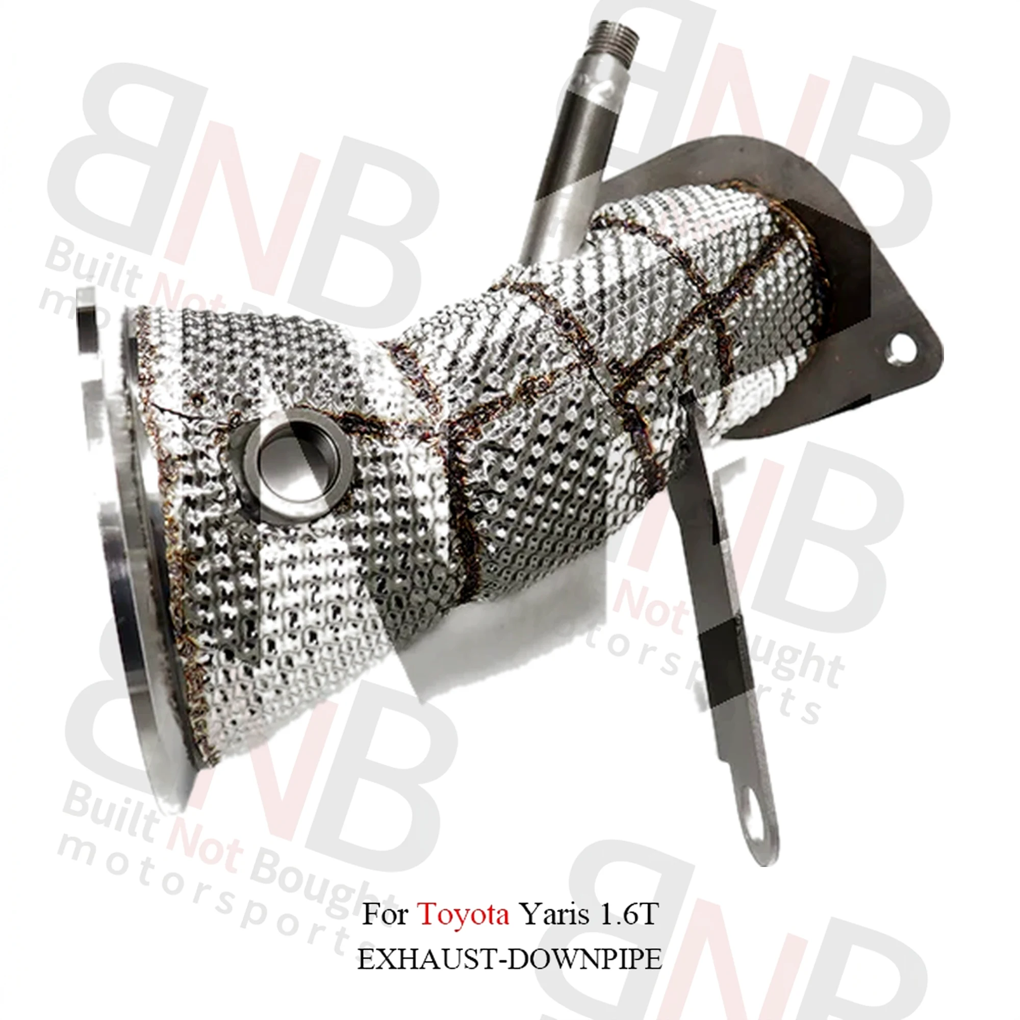 BNB Titaniumz High Flow Downpipe Exhaust Heat Shield Toyota Yaris 1.6T