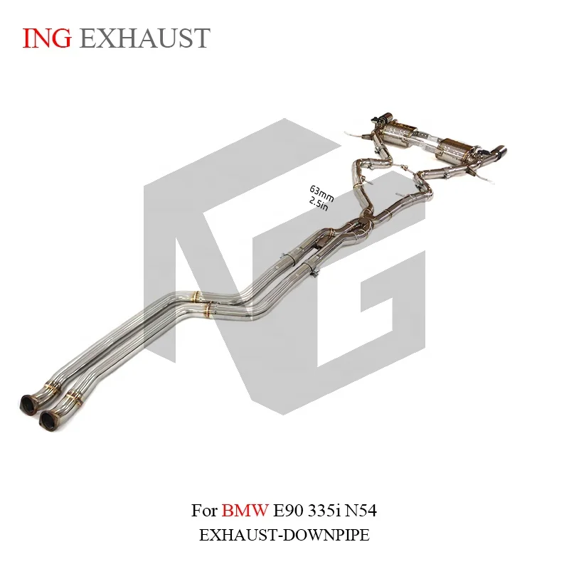 BNB Catback Exhaust System SS304 for BMW E90 335i N54 Slivery