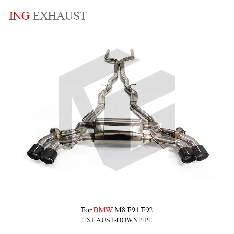 BNB Titaniumz Catback Exhaust BMW M8 F91 F92 4.4T Stainless Steel Valve Muffler
