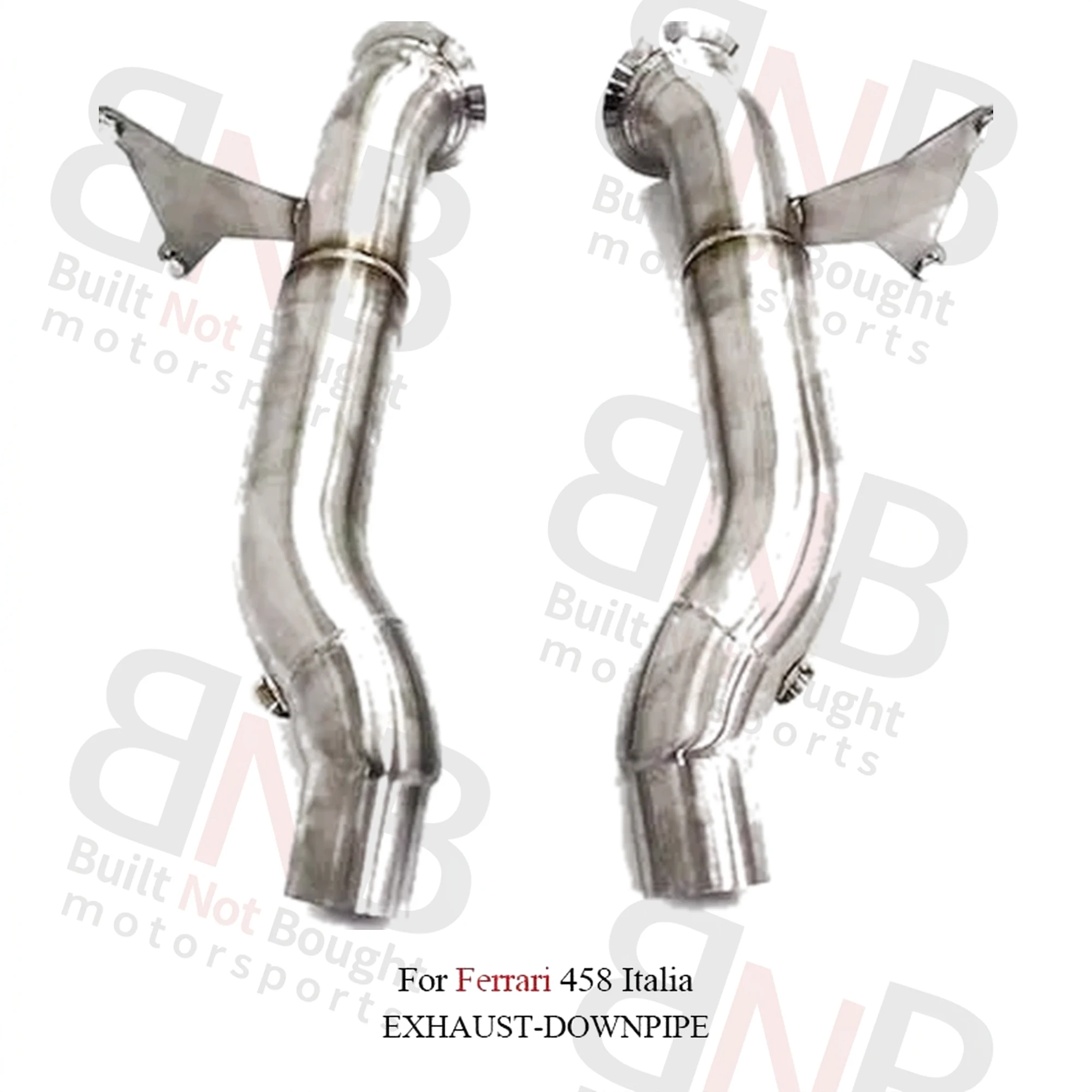 BNB Stainless Steel High-Flow Exhaust Downpipe for Ferrari 458 Italia Direct Bolt-On