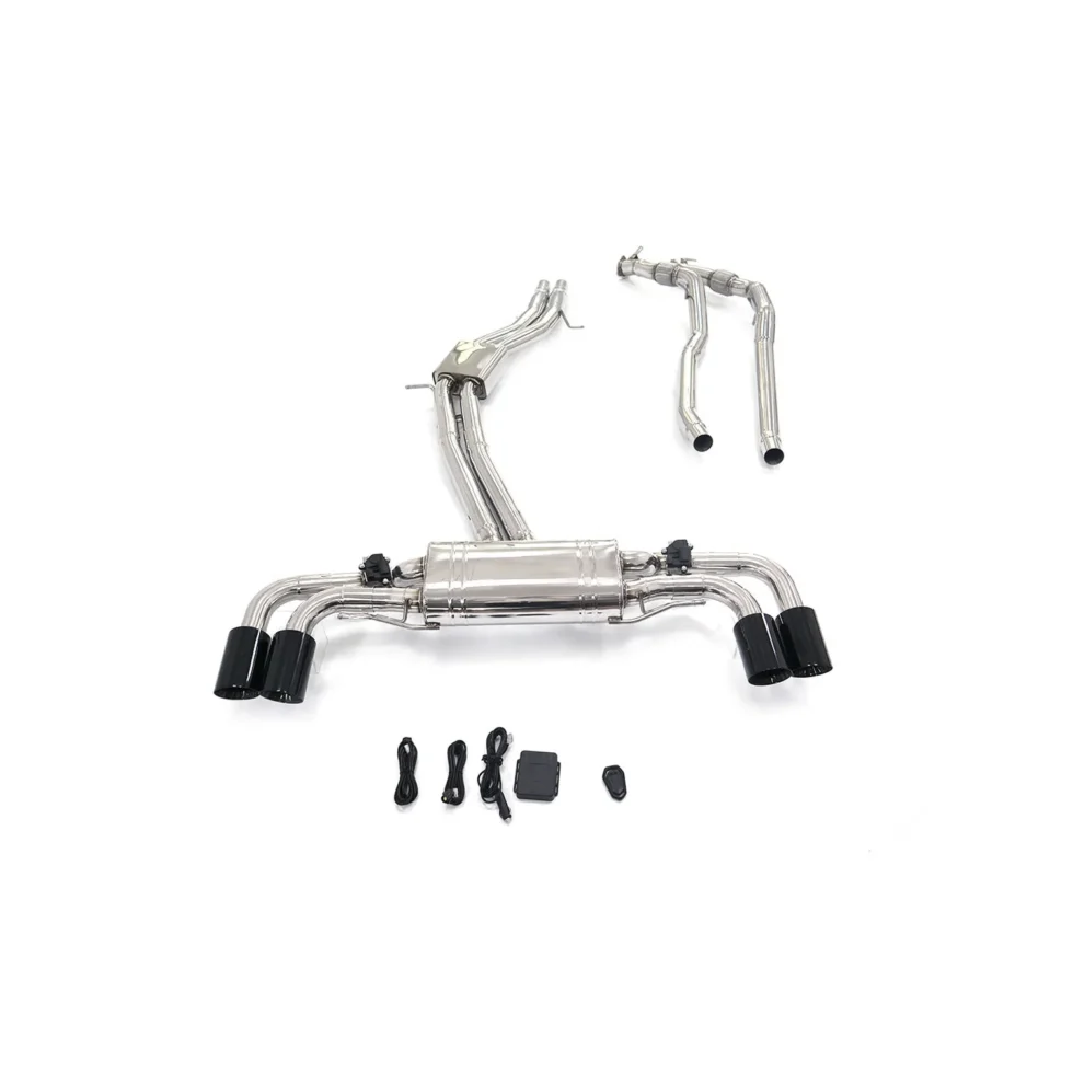 BNB Titaniumz Porsche Cayenne Turbo 9Y0 4.0T Catback Exhaust Stainless Steel Silvery