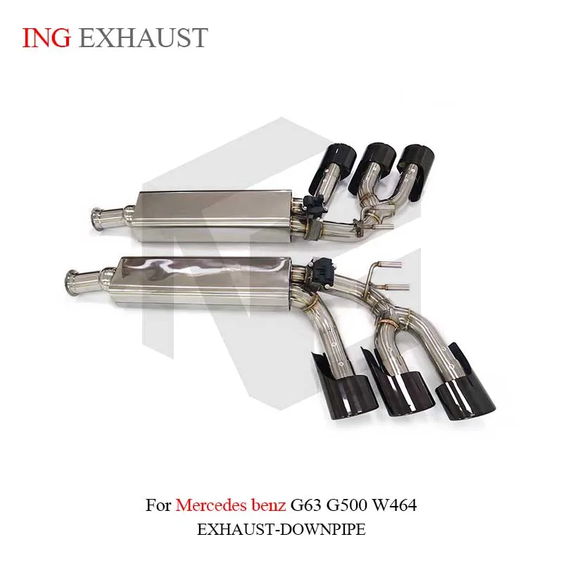 BNB Titaniumz Catback Exhaust System for Mercedes Benz G-Class 120x50x40mm Silvery