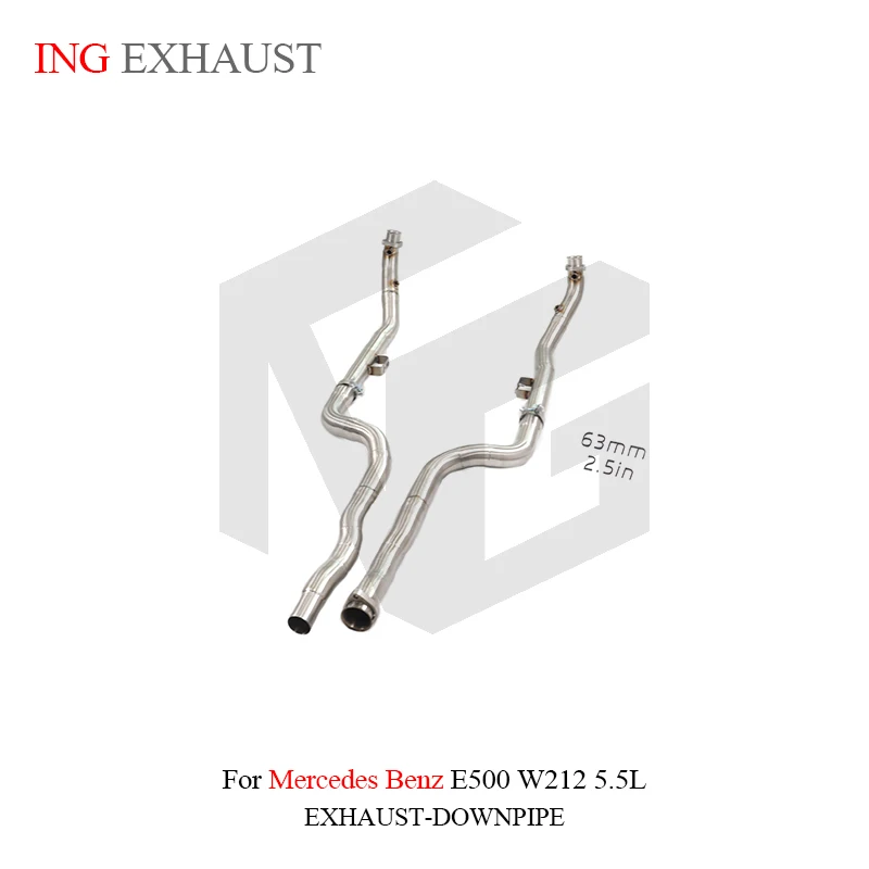 BNB Titaniumz Stainless Steel Straight Exhaust Downpipe for Mercedes Benz E500 2015-2016