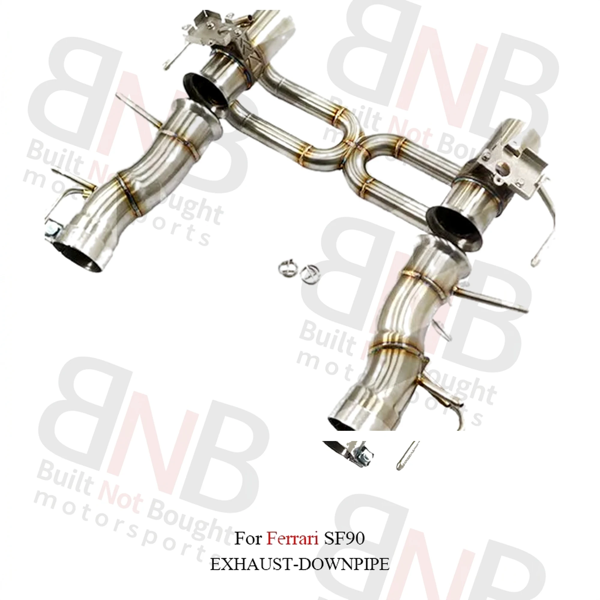 BNB Titaniumz Stainless Steel Valvetronic Exhaust for Ferrari SF90 Coupe