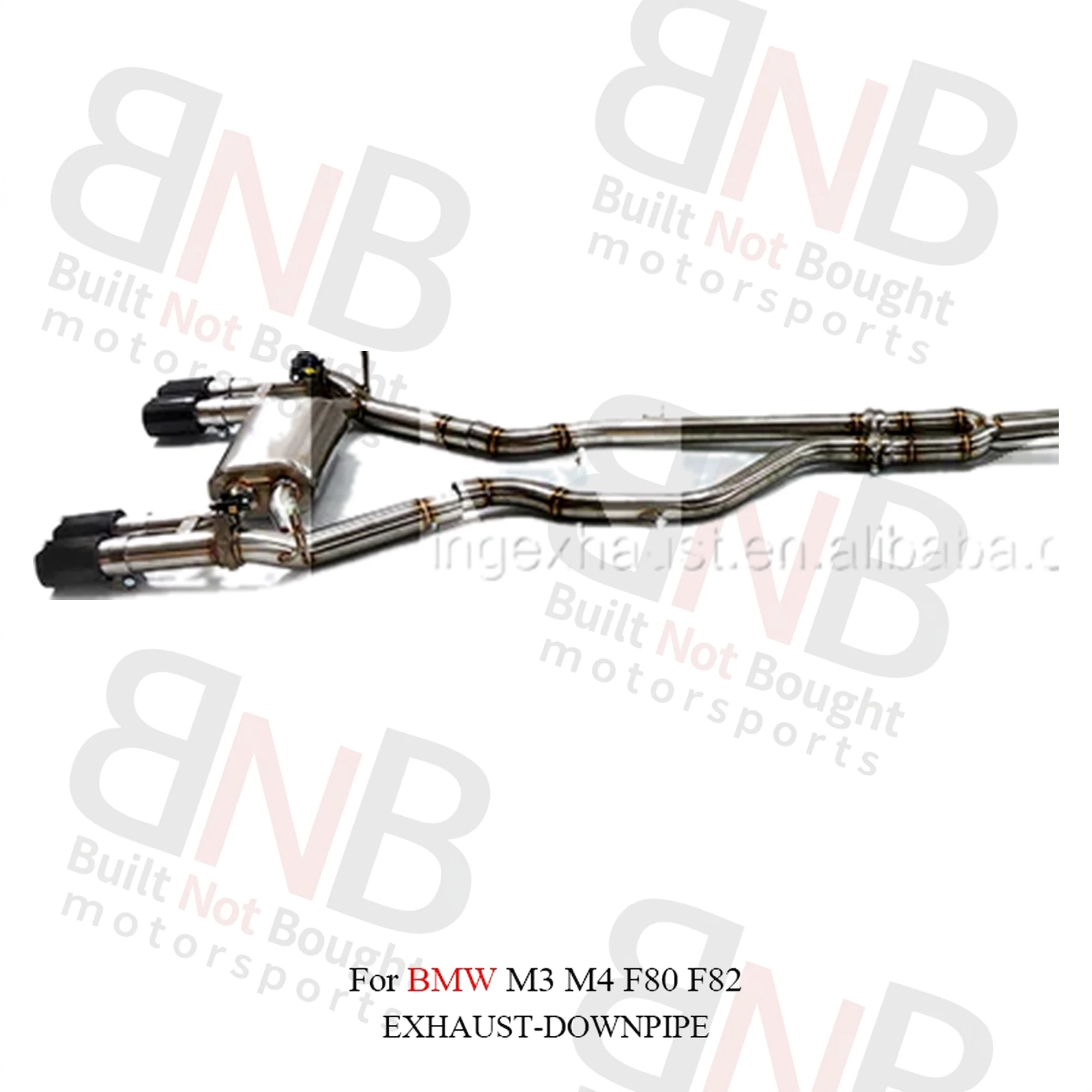 BNB F8X Catback Exhaust Stainless Steel Valvetronic Pipes for BMW M3 M4 F80 F82