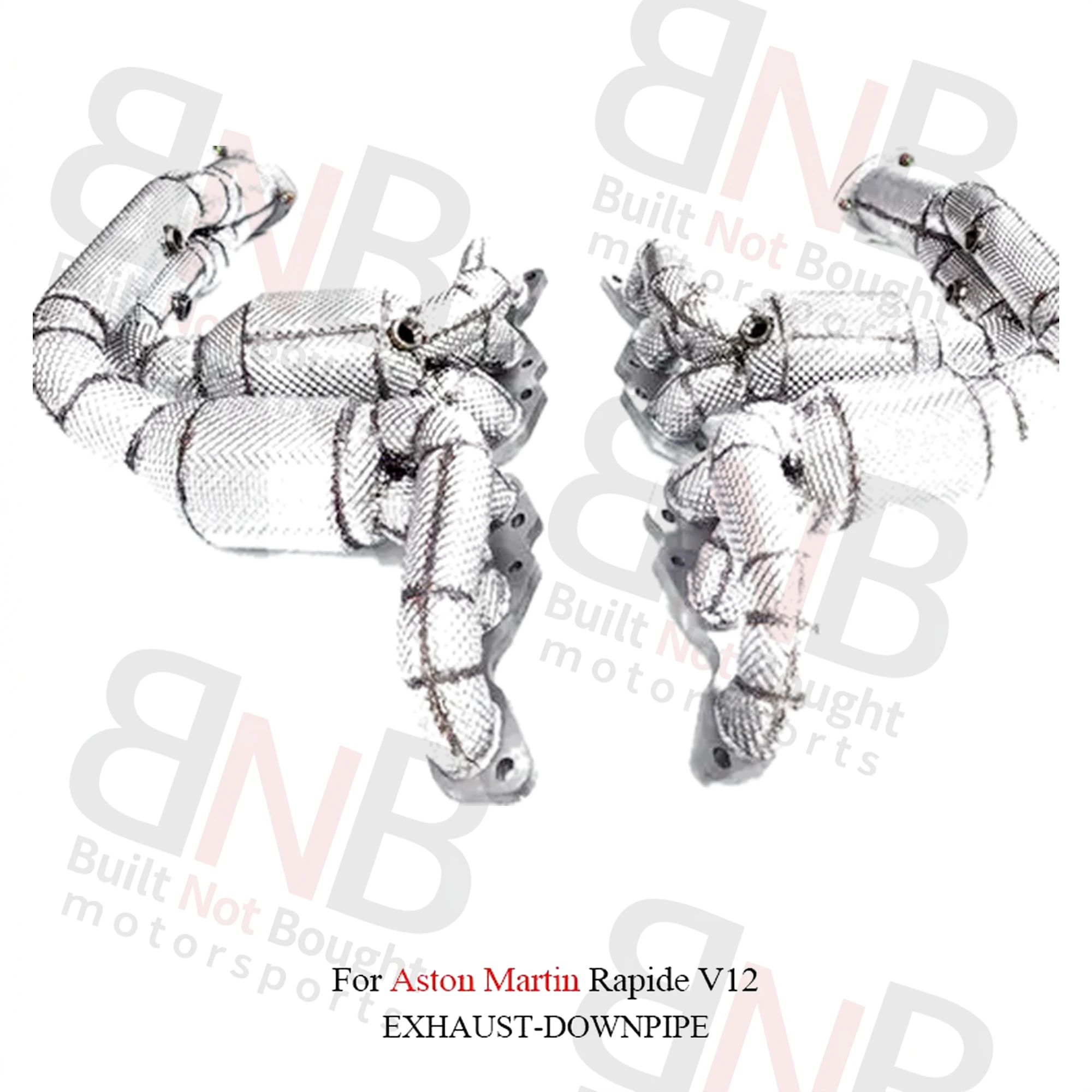 BNB Stainless Steel Exhaust Headers for Aston Martin Rapide V12