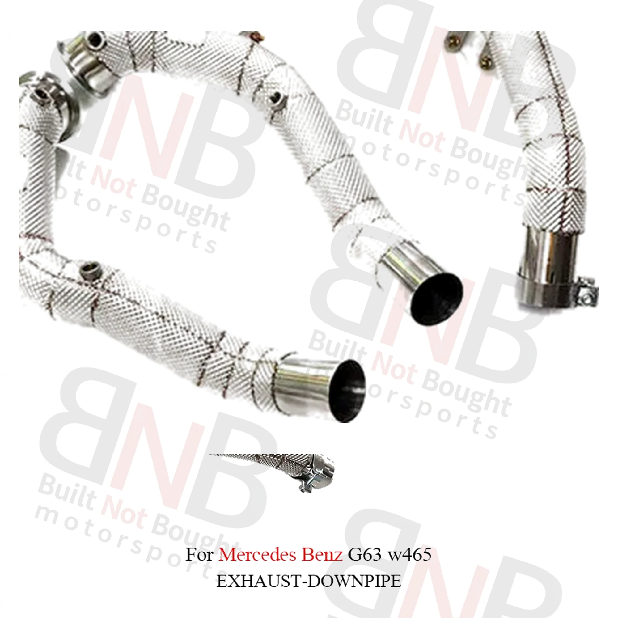 BNB Titaniumz Stainless Steel Straight Pipe Exhaust Downpipe G63 W465