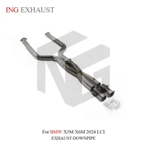 BNB Stainless Steel Exhaust Downpipe for BMW X5M/X6M 2024 4.4T S63 V8