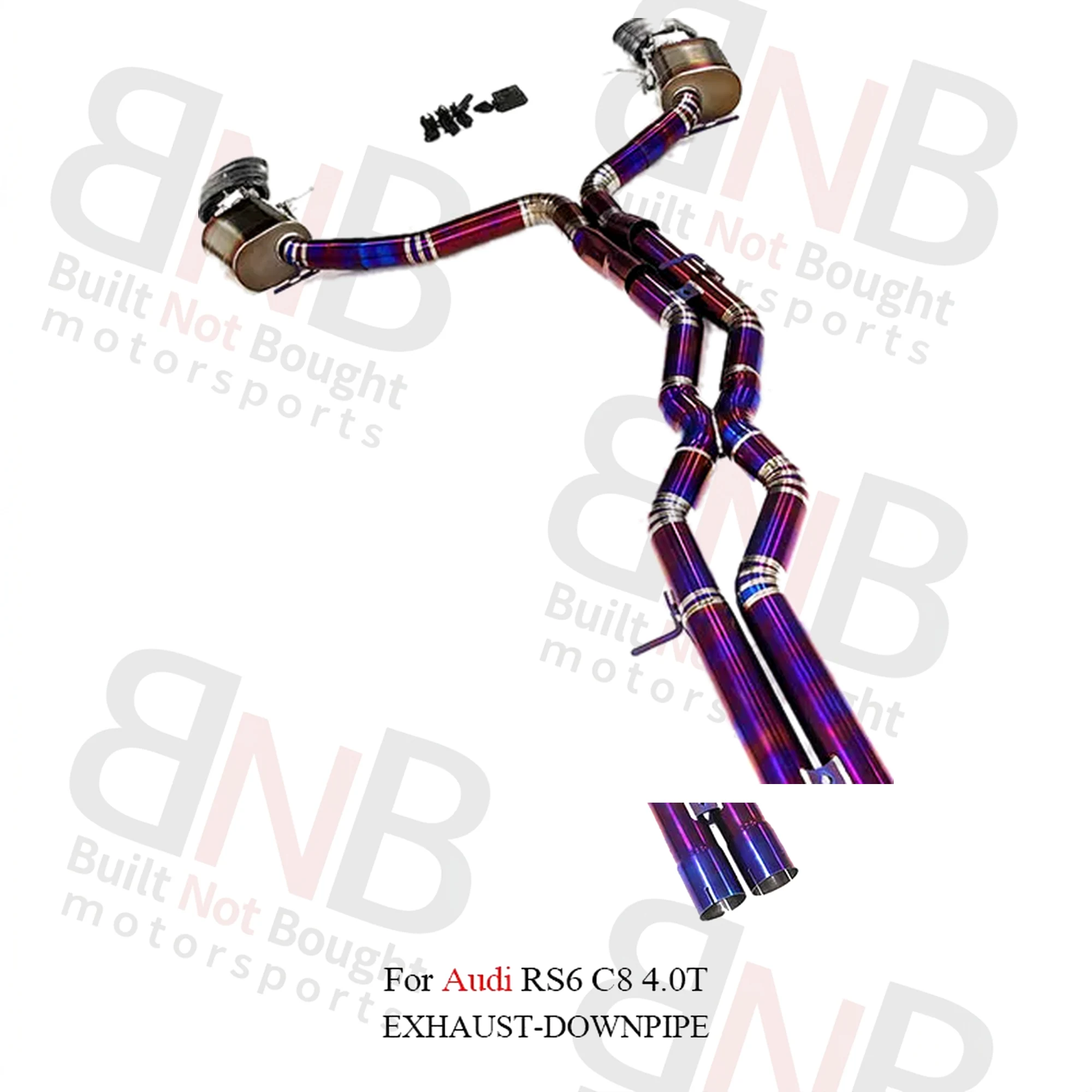 BNB Titaniumz Titanium Alloy Catback Exhaust for Audi RS6 RS7 C8 4.0T