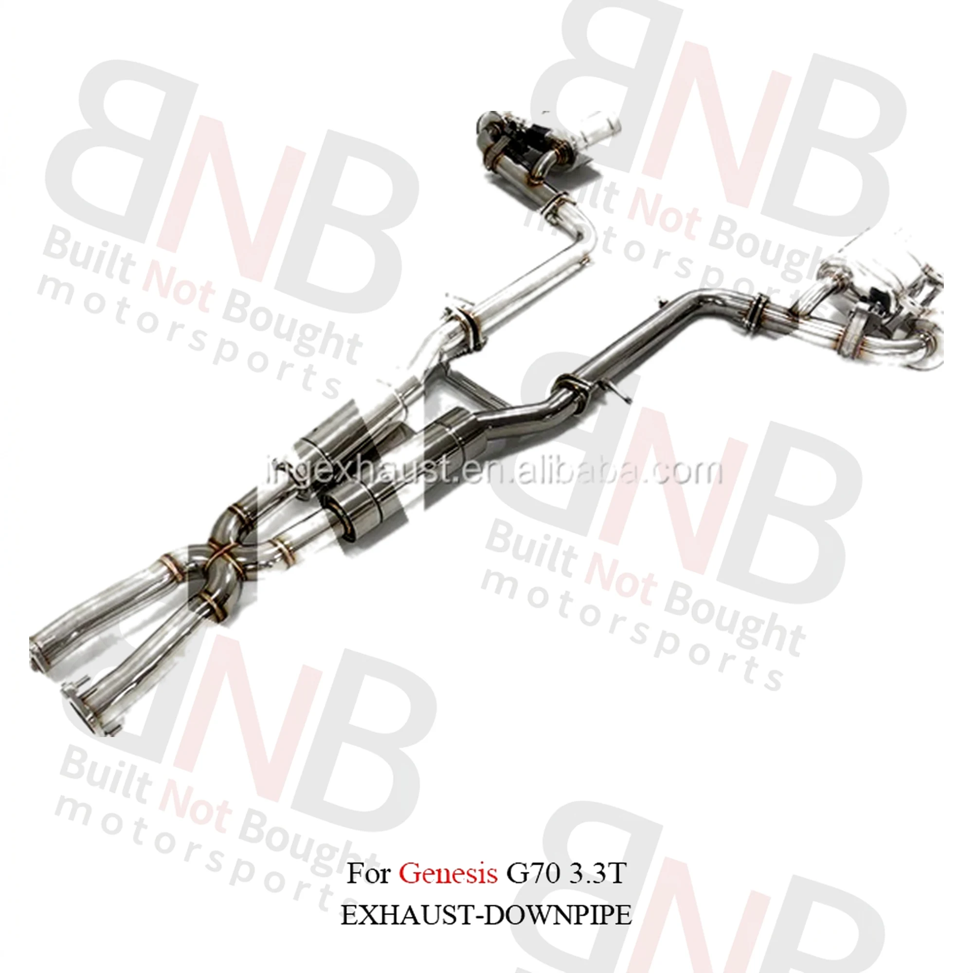 BNB Stainless Steel Valved Catback Exhaust for Genesis G70 3.3T
