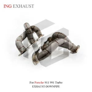 BNB Titaniumz Exhaust Downpipe Manifold for Porsche 911 991 120x60x30