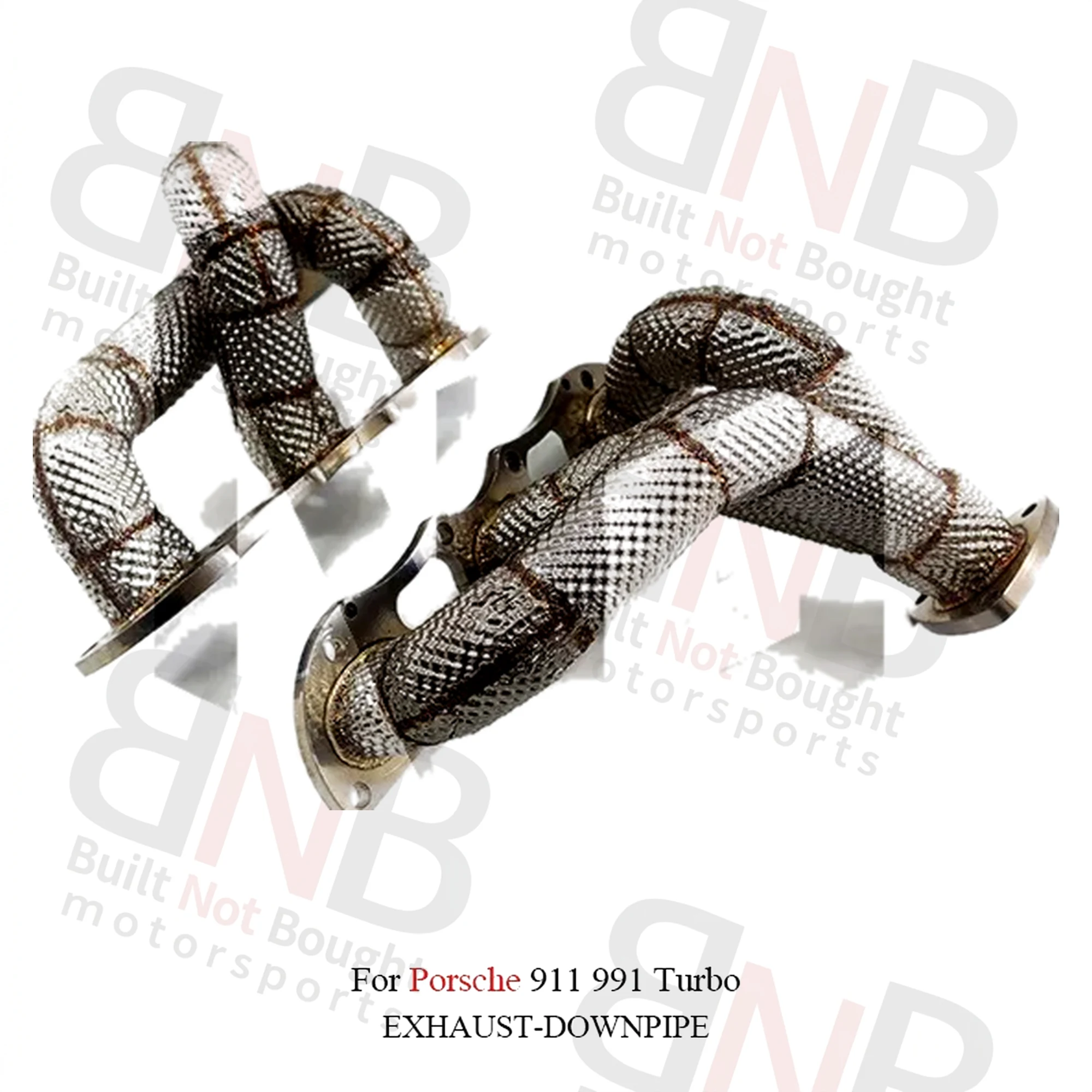 BNB Titaniumz Exhaust Downpipe Manifold for Porsche 911 991 120x60x30