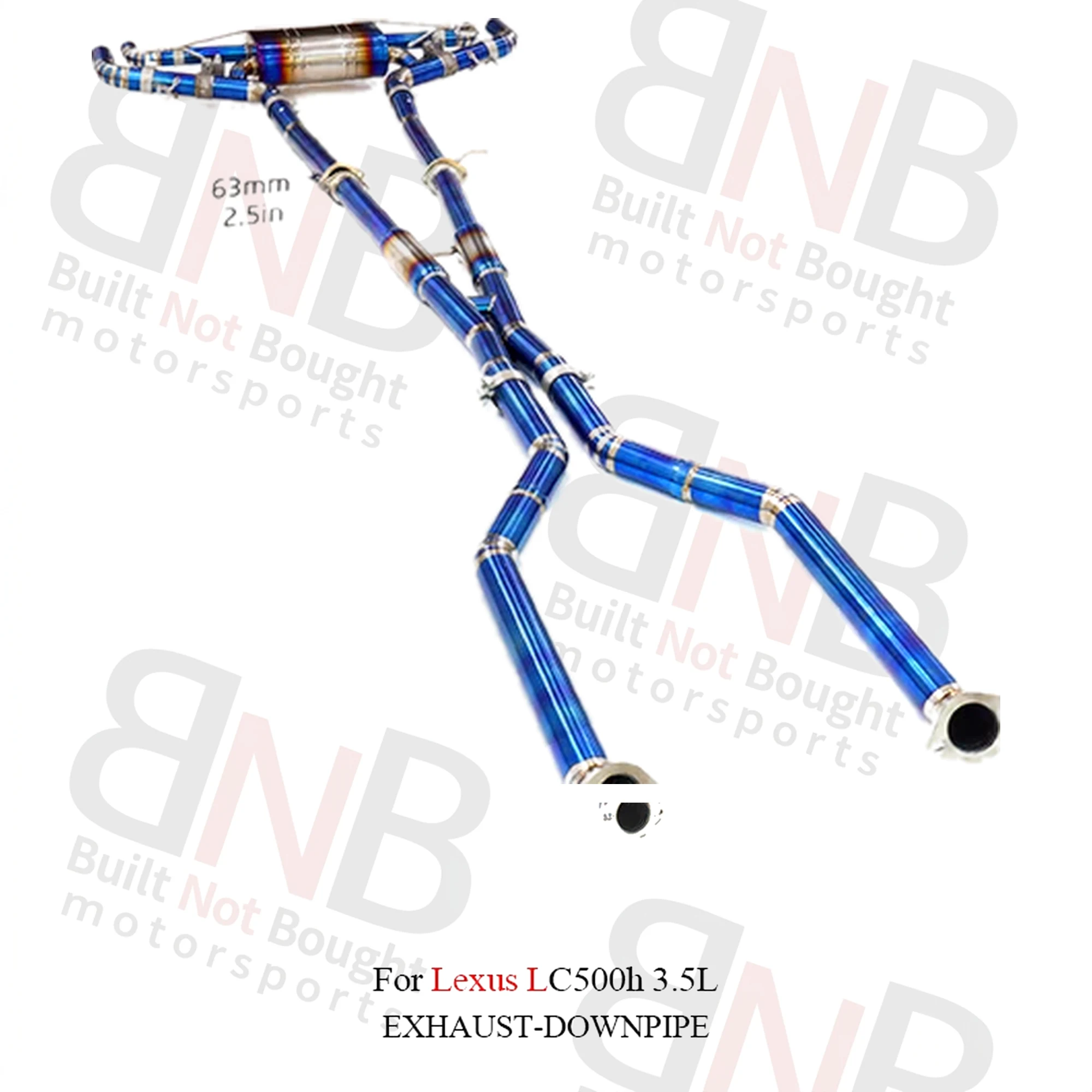 BNB LC500h Valvetronic Exhaust for Lexus LC500h 3.5L Catback Titanium Pipes