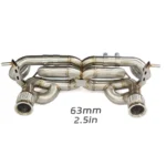 BNB Titaniumz Valvetronic Exhaust Dual X Pipe Stainless for Lamborghini Huracan EVO STO