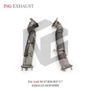 BNB Titaniumz Stainless Steel Heat-Shielded Downpipe Audi S6/S7/RS6/RS7 C7