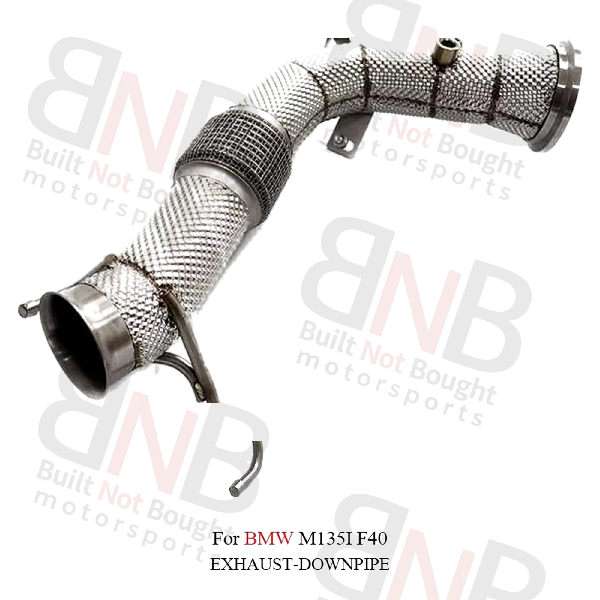 BNB Stainless Steel High Flow Downpipe for BMW M135i F40 Silvery