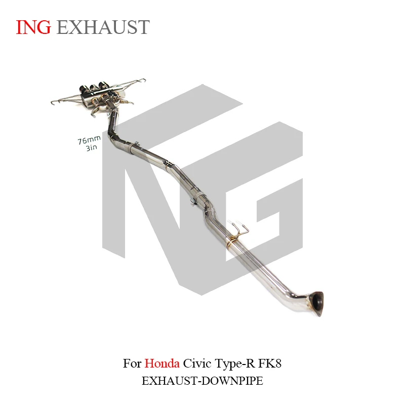 BNB Titaniumz Catback Exhaust Stainless Steel Valve for Honda Civic Type-R FK8