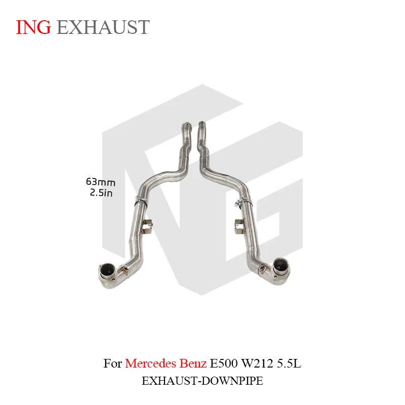 BNB Titaniumz Stainless Steel Straight Exhaust Downpipe for Mercedes Benz E500 2015-2016