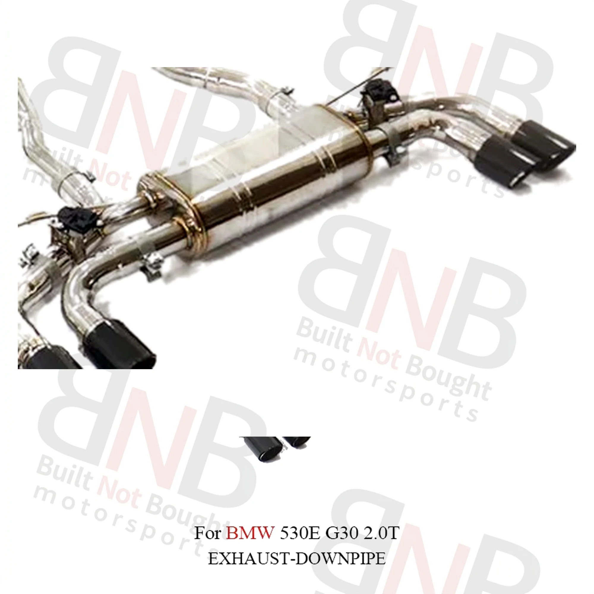 BNB Catback Straight Exhaust Pipe for BMW 530E G30 2.0T Stainless Steel