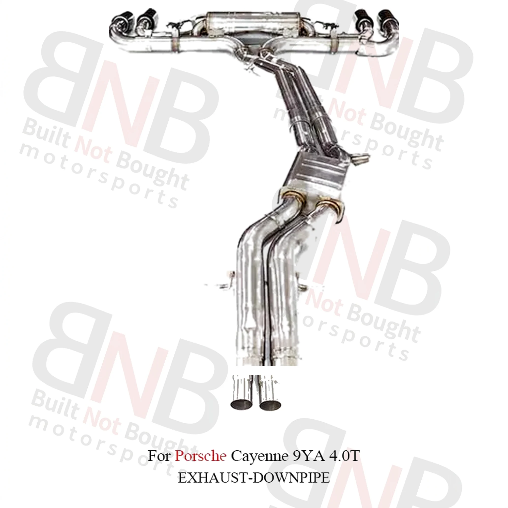 BNB Titaniumz Valved Exhaust Catback for Porsche Cayenne 9Y0 4.0T