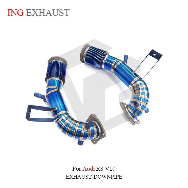 BNB Titaniumz Exhaust Pipe for Audi R8 V10 Blue 120x60x30cm