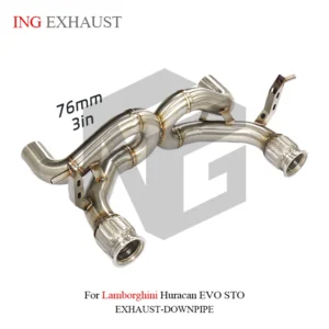 BNB Titaniumz Catback Exhaust Double X Pipe for Lamborghini Huracan EVO STO