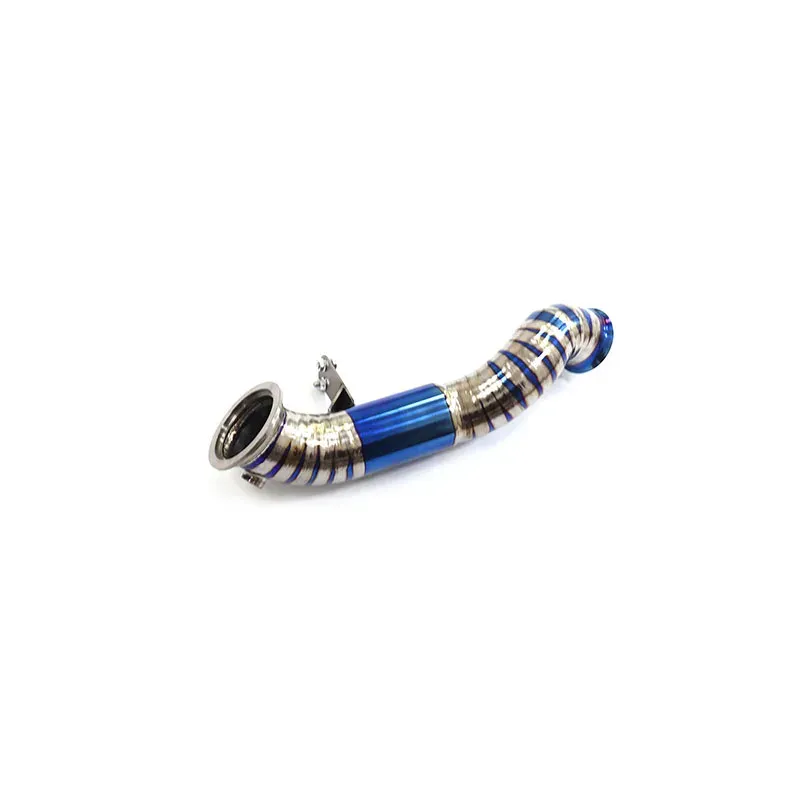 BNB Titanium Exhaust Downpipe for Mercedes C300 W205 LHD Blue
