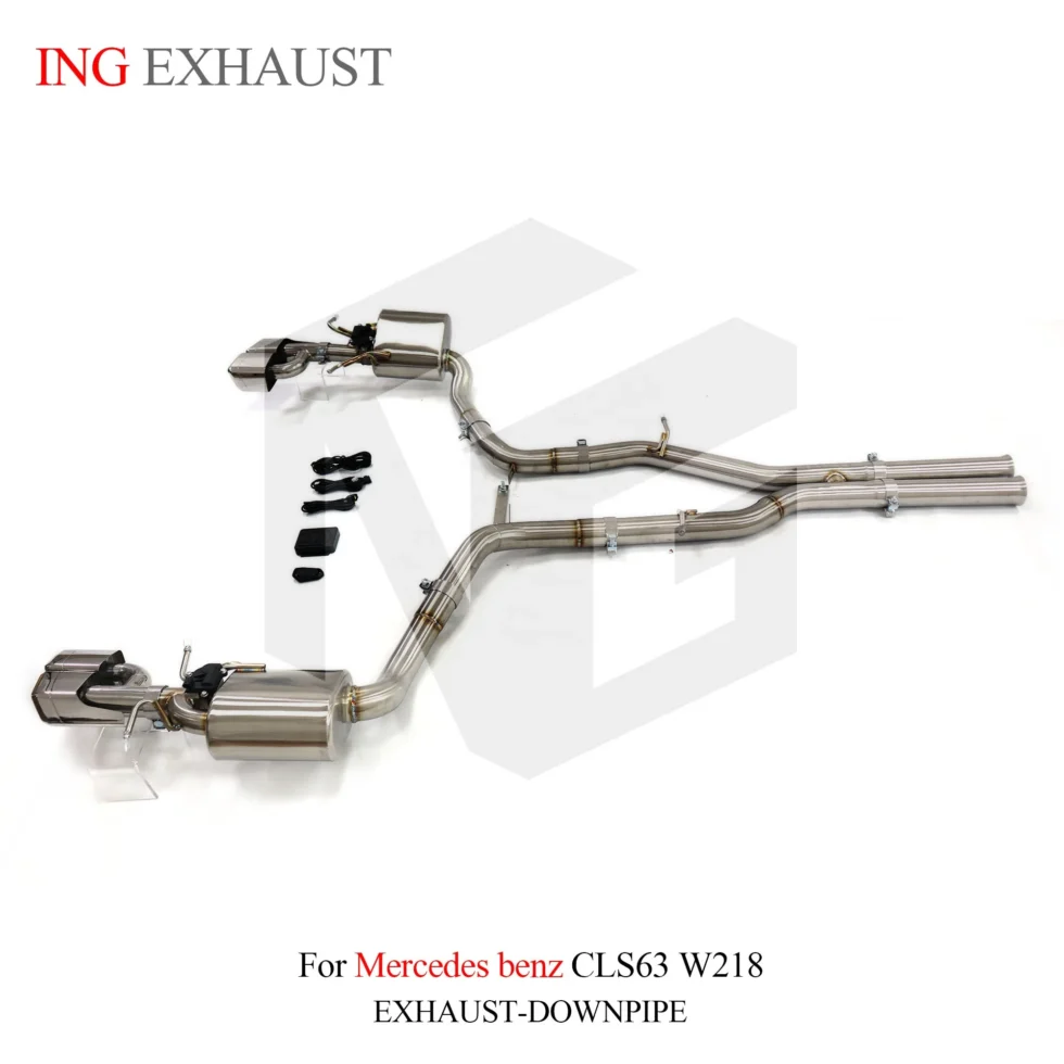 BNB Titaniumz Catback Exhaust for Mercedes CLS63 W218 120x50x40 Silvery