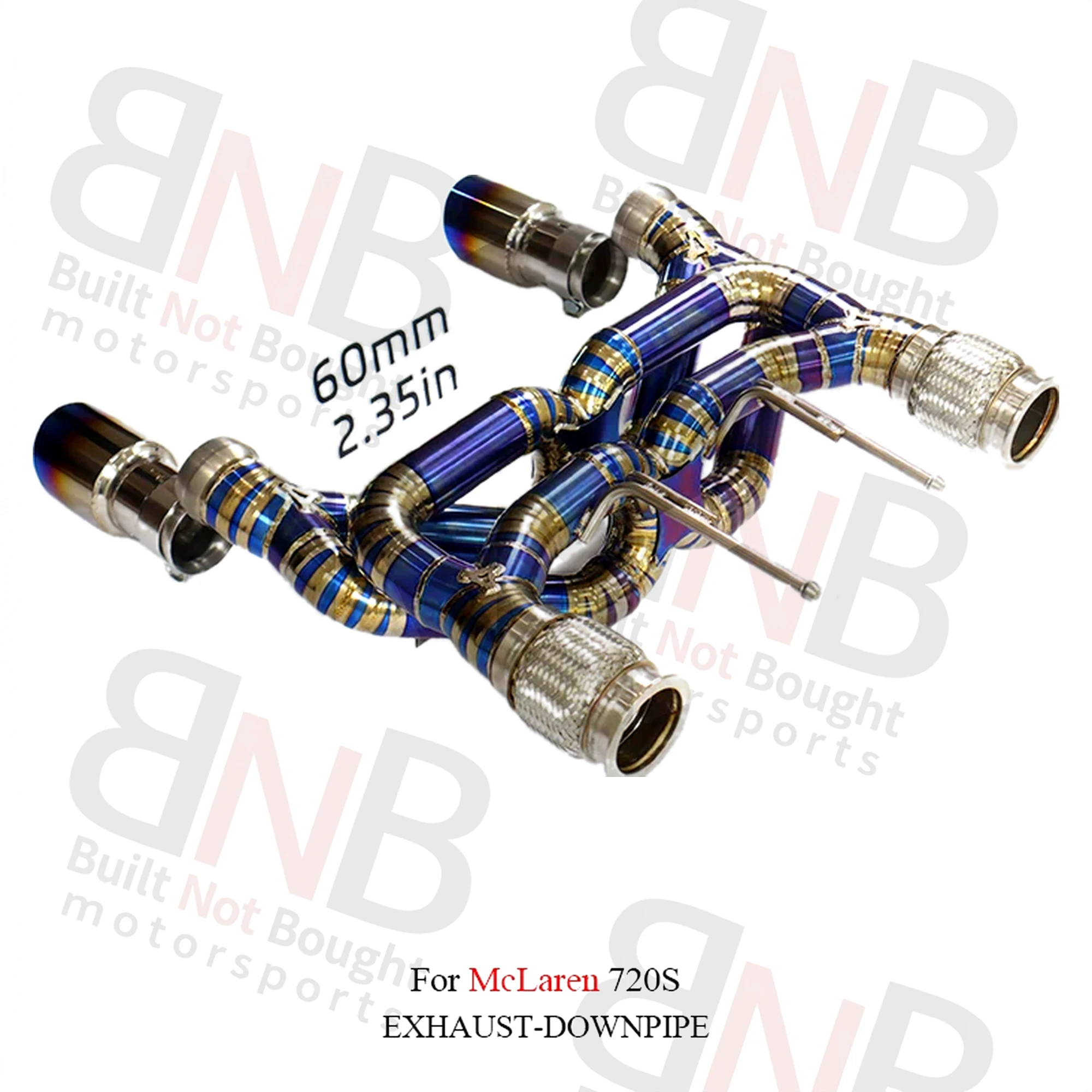 BNB Titaniumz Double X Tube Titanium Catback Exhaust for McLaren 720S