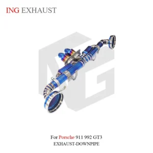BNB Titaniumz Exhaust Tips Catback for Porsche 911 992 GT3 Blue