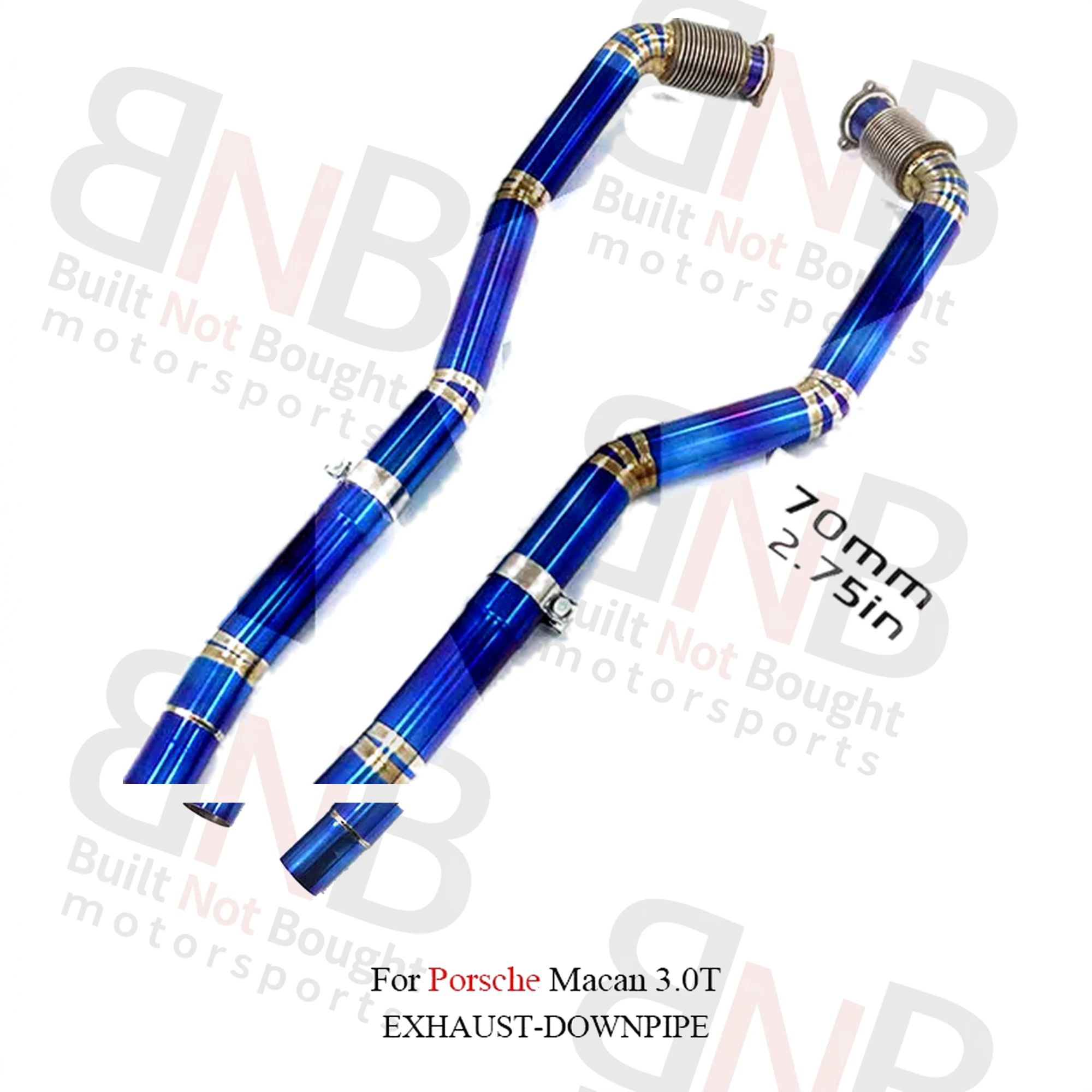 BNB Titaniumz Titanium Exhaust Front Pipe for Porsche Macan 3.0T