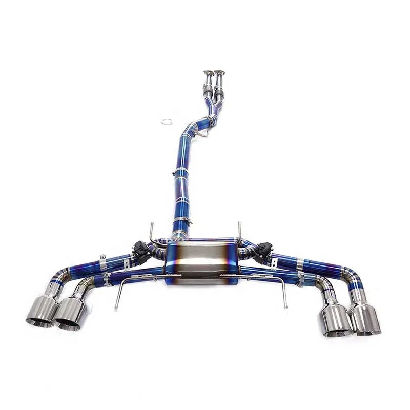 BNB BNB Titaniumz Valvetronic Exhaust for Nissan GT-R R35 Blue 120x60x50mm