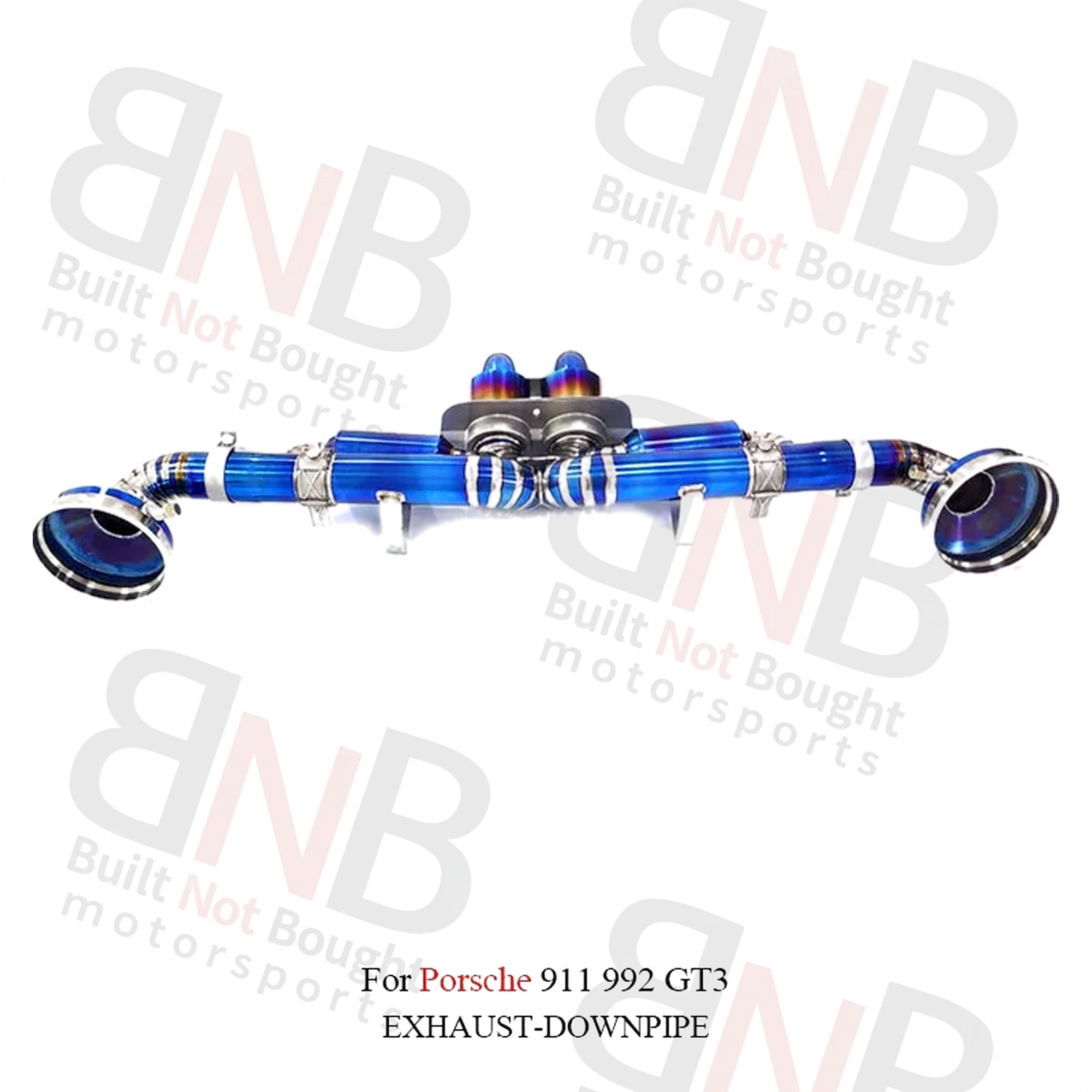 BNB Titaniumz Valvetronic Exhaust Muffler for Porsche 911 992 GT3 Silvery