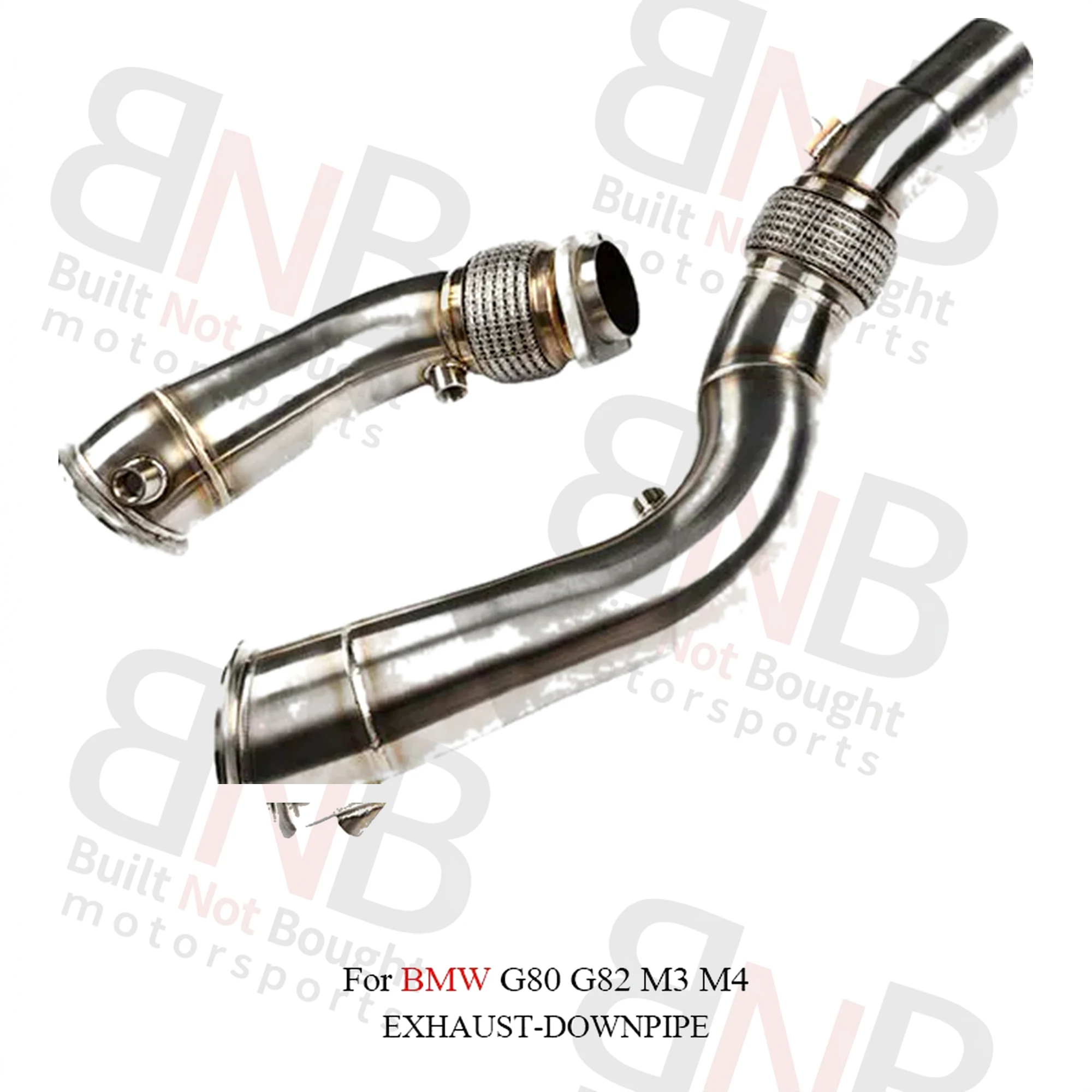 BNB Titaniumz Downpipe Exhaust Pipe for BMW M3 M4 G8X 80x40x30 Silvery