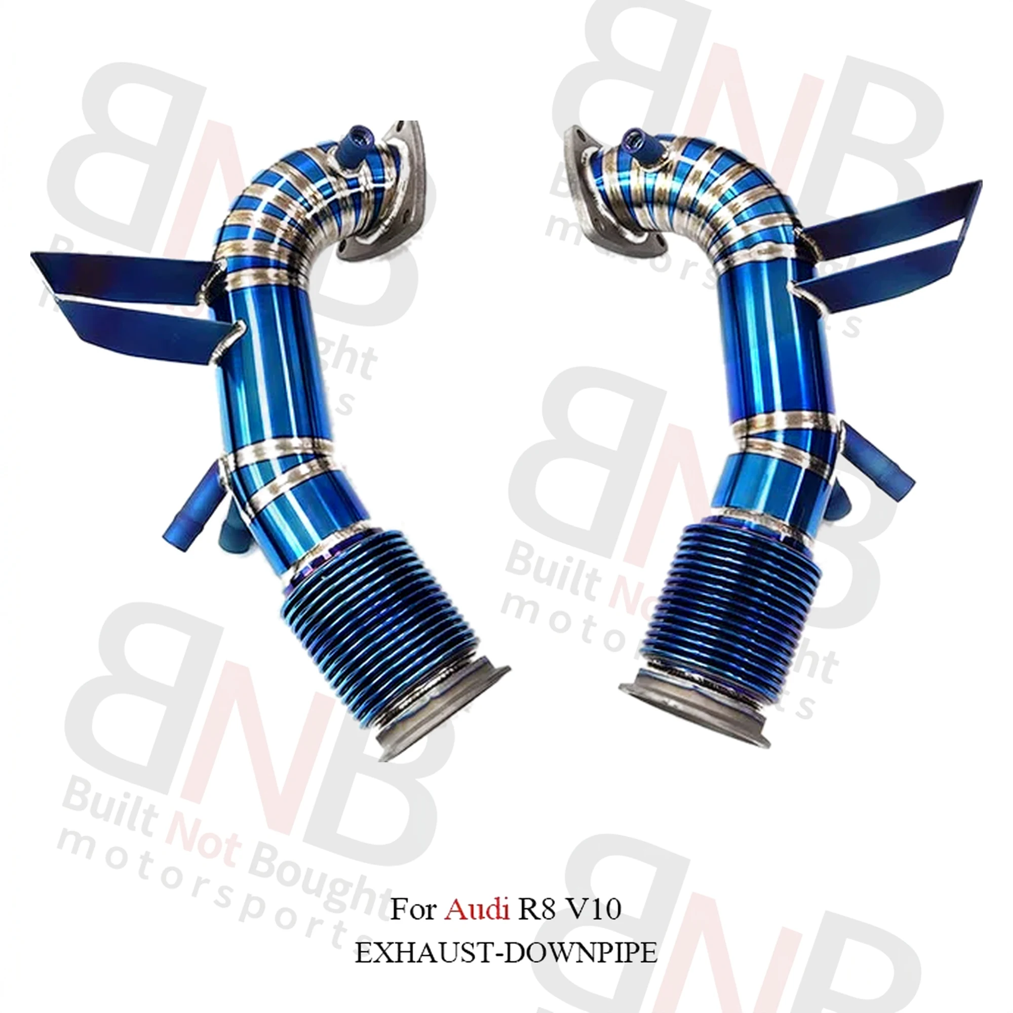 BNB Titaniumz Exhaust Pipe for Audi R8 V10 Blue 120x60x30cm